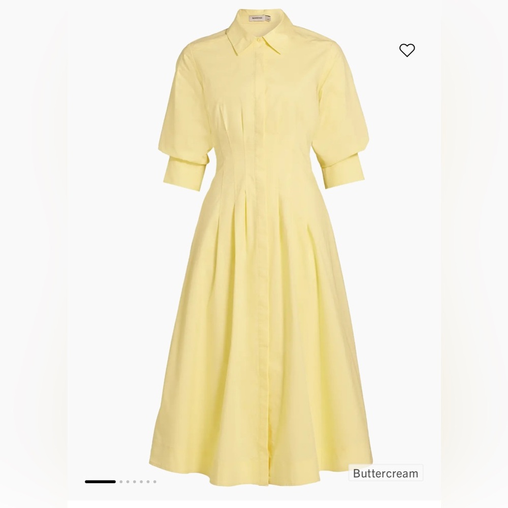 SIMKHAI

Jazz Pintucked Midi Shirtdress